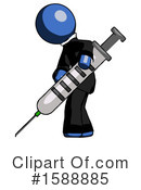 Blue Design Mascot Clipart #1588885 by Leo Blanchette
