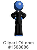 Blue Design Mascot Clipart #1588886 by Leo Blanchette