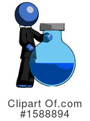 Blue Design Mascot Clipart #1588894 by Leo Blanchette