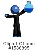 Blue Design Mascot Clipart #1588895 by Leo Blanchette