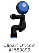 Blue Design Mascot Clipart #1588896 by Leo Blanchette