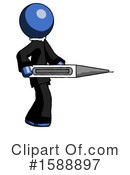 Blue Design Mascot Clipart #1588897 by Leo Blanchette