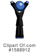Blue Design Mascot Clipart #1588912 by Leo Blanchette
