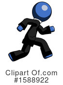 Blue Design Mascot Clipart #1588922 by Leo Blanchette