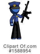 Blue Design Mascot Clipart #1588954 by Leo Blanchette