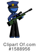 Blue Design Mascot Clipart #1588956 by Leo Blanchette