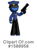 Blue Design Mascot Clipart #1588958 by Leo Blanchette