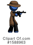 Blue Design Mascot Clipart #1588963 by Leo Blanchette
