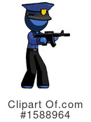 Blue Design Mascot Clipart #1588964 by Leo Blanchette