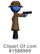 Blue Design Mascot Clipart #1588969 by Leo Blanchette