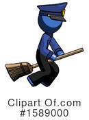 Blue Design Mascot Clipart #1589000 by Leo Blanchette