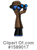 Blue Design Mascot Clipart #1589017 by Leo Blanchette