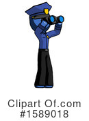 Blue Design Mascot Clipart #1589018 by Leo Blanchette