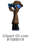 Blue Design Mascot Clipart #1589019 by Leo Blanchette