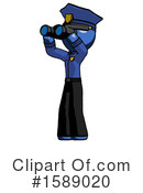 Blue Design Mascot Clipart #1589020 by Leo Blanchette