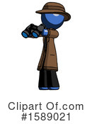Blue Design Mascot Clipart #1589021 by Leo Blanchette
