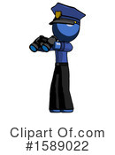 Blue Design Mascot Clipart #1589022 by Leo Blanchette