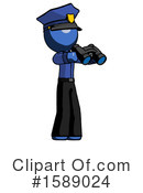 Blue Design Mascot Clipart #1589024 by Leo Blanchette