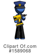 Blue Design Mascot Clipart #1589068 by Leo Blanchette