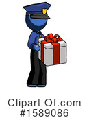 Blue Design Mascot Clipart #1589086 by Leo Blanchette