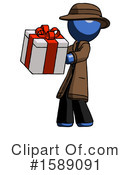 Blue Design Mascot Clipart #1589091 by Leo Blanchette