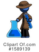 Blue Design Mascot Clipart #1589139 by Leo Blanchette