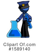 Blue Design Mascot Clipart #1589140 by Leo Blanchette