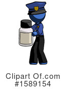 Blue Design Mascot Clipart #1589154 by Leo Blanchette