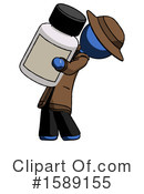 Blue Design Mascot Clipart #1589155 by Leo Blanchette