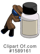 Blue Design Mascot Clipart #1589161 by Leo Blanchette