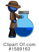 Blue Design Mascot Clipart #1589163 by Leo Blanchette