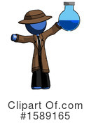 Blue Design Mascot Clipart #1589165 by Leo Blanchette