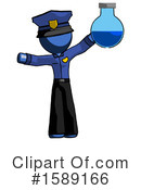 Blue Design Mascot Clipart #1589166 by Leo Blanchette