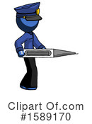 Blue Design Mascot Clipart #1589170 by Leo Blanchette
