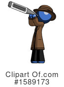 Blue Design Mascot Clipart #1589173 by Leo Blanchette