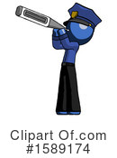 Blue Design Mascot Clipart #1589174 by Leo Blanchette