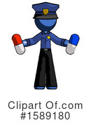 Blue Design Mascot Clipart #1589180 by Leo Blanchette