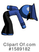 Blue Design Mascot Clipart #1589182 by Leo Blanchette