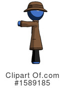 Blue Design Mascot Clipart #1589185 by Leo Blanchette