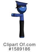Blue Design Mascot Clipart #1589186 by Leo Blanchette