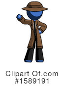 Blue Design Mascot Clipart #1589191 by Leo Blanchette
