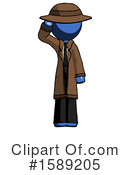 Blue Design Mascot Clipart #1589205 by Leo Blanchette