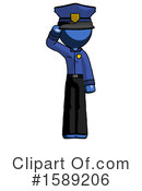 Blue Design Mascot Clipart #1589206 by Leo Blanchette