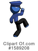 Blue Design Mascot Clipart #1589208 by Leo Blanchette