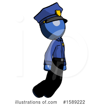 Royalty-Free (RF) Blue Design Mascot Clipart Illustration by Leo Blanchette - Stock Sample #1589222