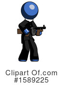Blue Design Mascot Clipart #1589225 by Leo Blanchette