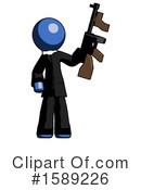 Blue Design Mascot Clipart #1589226 by Leo Blanchette