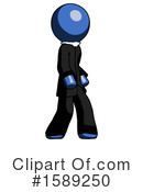 Blue Design Mascot Clipart #1589250 by Leo Blanchette