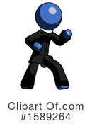 Blue Design Mascot Clipart #1589264 by Leo Blanchette