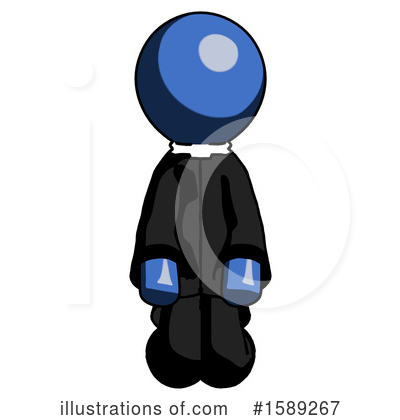 Royalty-Free (RF) Blue Design Mascot Clipart Illustration by Leo Blanchette - Stock Sample #1589267